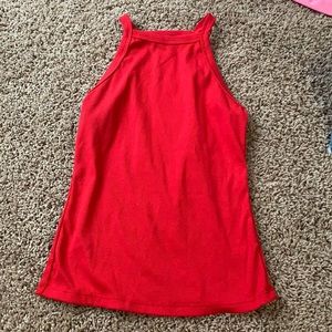 Red tank top